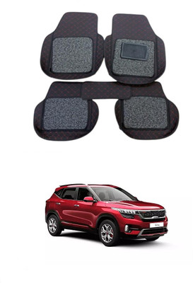 Autocom Leatherite 7D Mat For  Kia Seltos(Black)
