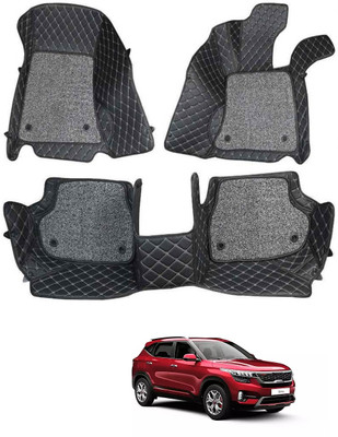 ARNEJA Leatherite 7D Mat For  Kia Seltos(Black)