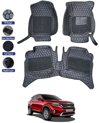 MATIES Leatherite 7D Mat For  Kia Seltos(Black)