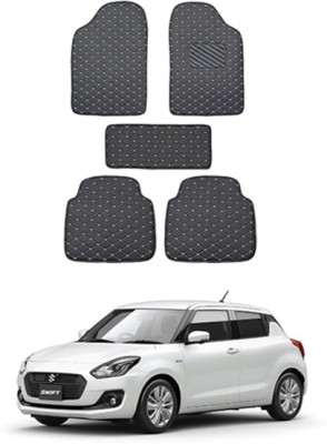 MATIES Leatherite Standard Mat For  Maruti Suzuki Universal For Car(Black)