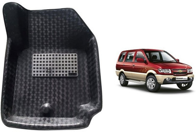 ROSHNEER ENTERPRISES PVC Tray Mat For  Chevrolet Tavera(Black)