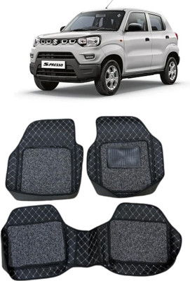 Arnejaa Leatherite 7D Mat For  Maruti Suzuki S-Presso(Silver, Black)