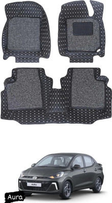 TOFIT ENTERPRISE Leatherite 7D Mat For  Hyundai Aura(Black)