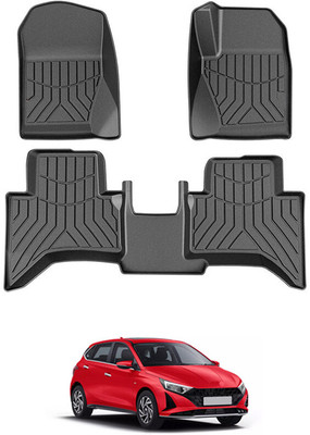 RKPSP PVC Tray Mat For  Hyundai i20(Black)