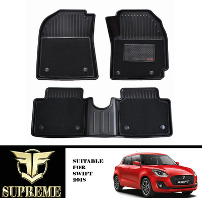 Fit Fly TPV Tray Mat For  Maruti Swift(Black)
