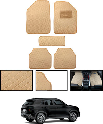 CCMM Leatherite Standard Mat For  Hyundai Universal For Car(Beige)
