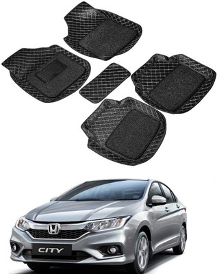 Autocom Leatherite 7D Mat For  Honda City(Black)