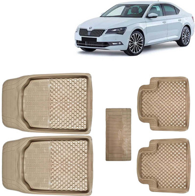 Kingsway PVC Tray Mat For  Skoda Superb(Beige)