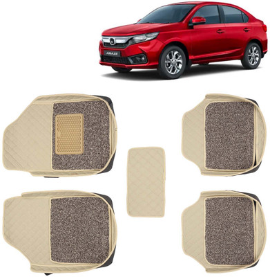 Kingsway Leatherite 7D Mat For  Honda Amaze(Beige)