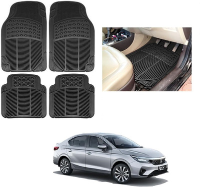 ROSHNEER ENTERPRISES Rubber Standard Mat For  Honda City(Black)