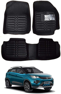 MATIES Plastic 5D Mat For  Tata Nexon EV(Black)