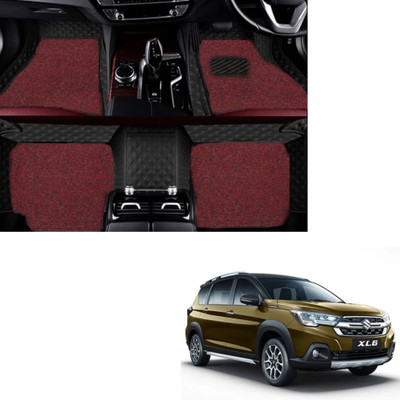 Autoclow Leatherite 7D Mat For  Maruti Suzuki XL6(Black, Red)