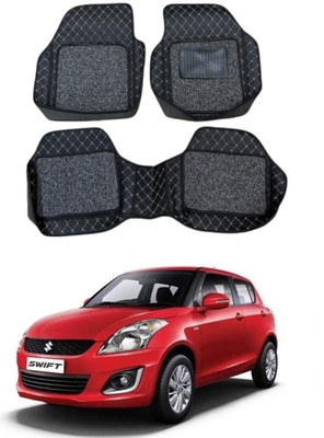 Arnejaa Leatherite 7D Mat For  Maruti Suzuki Swift(Silver, Black)