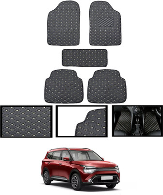 MATIES Leatherite Standard Mat For  Kia Carens(Black)