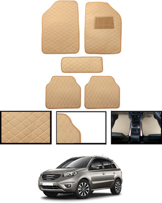 MATIES Leatherite Standard Mat For  Renault Universal For Car(Beige)
