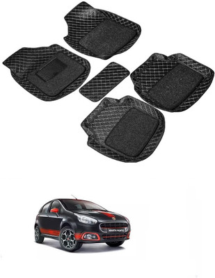 arneja trading company Leatherite 7D Mat For  Fiat Abarth Punto(Black)