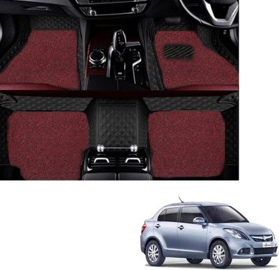 Autoclow Leatherite 7D Mat For  Maruti Suzuki Swift Dzire(Black, Red)