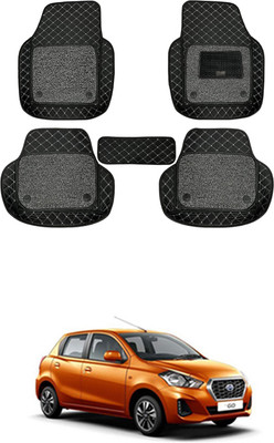 MATIES Leatherite 7D Mat For  Datsun Go(Black)