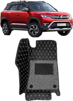 LOOXSWAG Leatherite 7D Mat For  Maruti Suzuki New Brezza(Black)