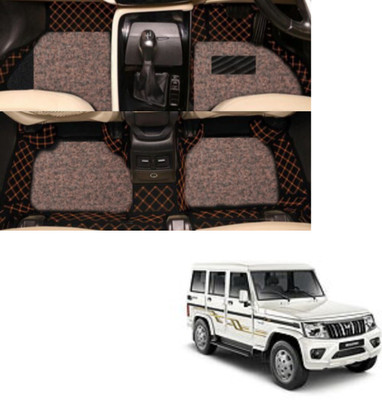 Autoclow Leatherite 7D Mat For  Mahindra Bolero(Beige)
