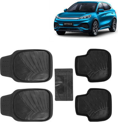 Kingsway PVC Tray Mat For  Universal For Car(Black)