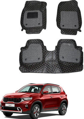 FF TRADERS Leatherite 7D Mat For  Kia Sonet(Black)