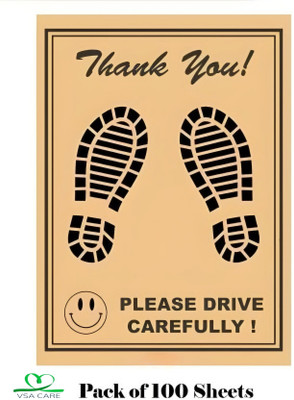 VSA CARE Paper Disposable Paper Mat For  Universal For Car(Brown)