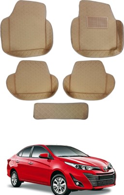 AYW Leatherite 7D Mat For  Toyota Yaris(Beige)