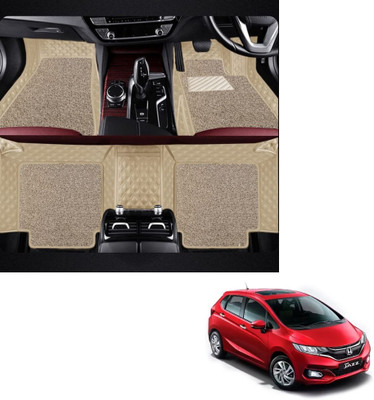 Autoclow Leatherite 7D Mat For  Honda Jazz(Beige)