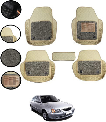 MSNP Leatherite 7D Mat For  Hyundai Accent(Beige)