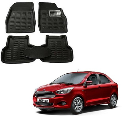 SLSHILPA Plastic 3D Mat For  Ford Figo Aspire(Black)