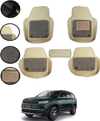 ABJD Leatherite 7D Mat For  Jeep Meridian(Beige)
