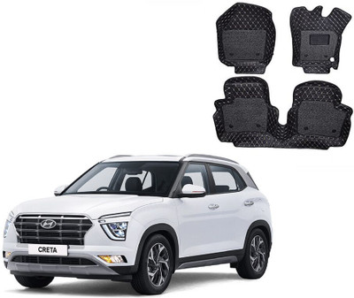 TOFIT ENTERPRISE Leather 7D Mat For  Hyundai Creta(Black)