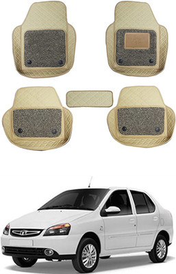 MATIES Leatherite 7D Mat For  Tata Indigo(Beige)