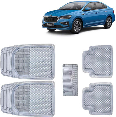Kingsway PVC Tray Mat For  Skoda Slavia(Clear)