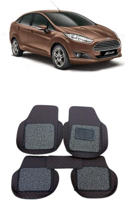 ARNEJA Leatherite 7D Mat For  Ford Fiesta(Red, Black)