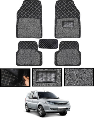 MSNP Leatherite 7D Mat For  Tata Safari Storme(Black)