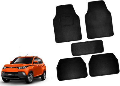 AUTO PEARL Polyester Standard Mat For  Mahindra KUV100(Black)