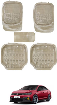 AuTO ADDiCT PVC Tray Mat For  Volkswagen Virtus(Beige)