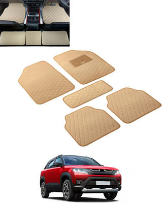 MSNP Leatherite Standard Mat For  Universal For Car(Beige)