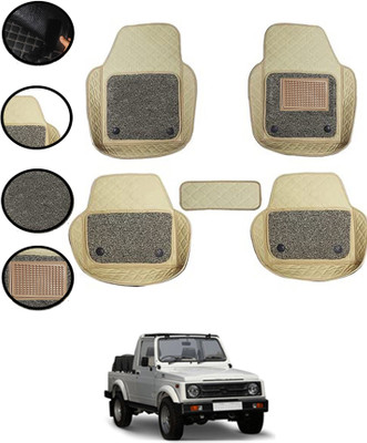 MSNP Leatherite 7D Mat For  Maruti Suzuki Gypsy King(Beige)