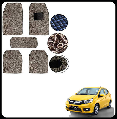 SEMAPHORE PVC, Rubber Standard Mat For  Honda Brio(Beige, Brown)