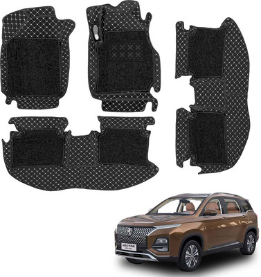COSMOGEAR Leatherite 7D Mat For  MG Hector Plus(Black)