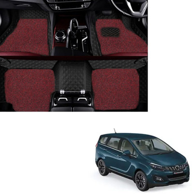 Autoclow Leatherite 7D Mat For  Mahindra Marazzo(Black, Red)