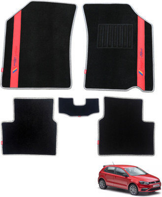 elegant Polypropylene Standard Mat For  Volkswagen Polo(Black, Red)