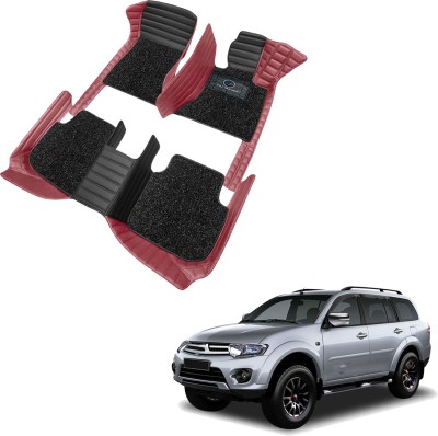 AutoFurnish Leatherite 9D Mat For  Mitsubishi Pajero SFX(Black, Maroon)