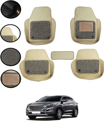 AYW Leatherite 7D Mat For  Hyundai Tucson(Beige)