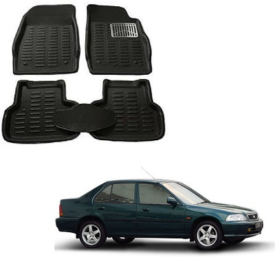 SLSHILPA Plastic 3D Mat For  Honda City(Black)
