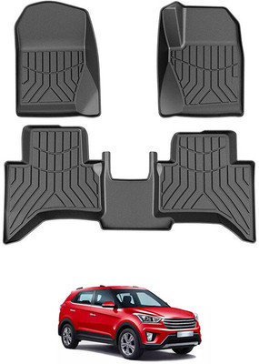 RKPSP PVC Tray Mat For  Hyundai Creta(Black)