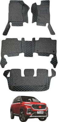 MOCKHE Leatherite 7D Mat For  MG Hector Plus(Black)